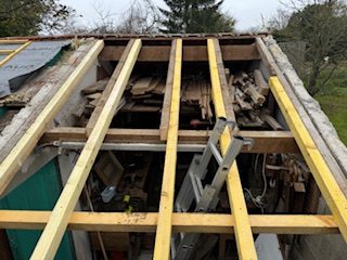 Réparation de toiture suite intempéries